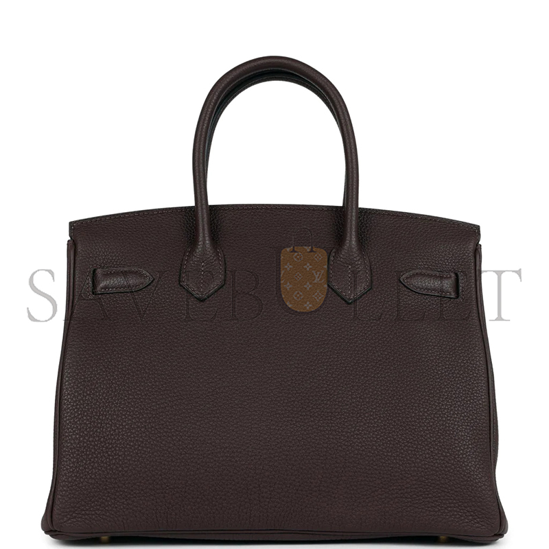 H**me5 master birkin 30 togo chocolate gold hardware (30*22*16cm)